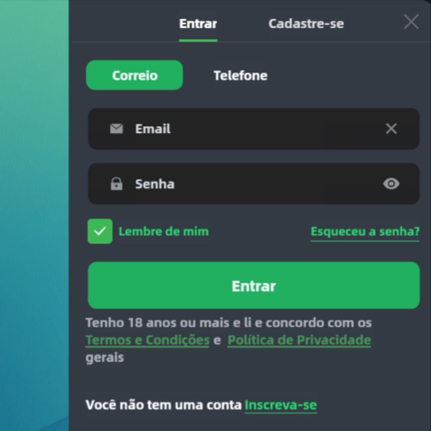 Como Fazer Login no App